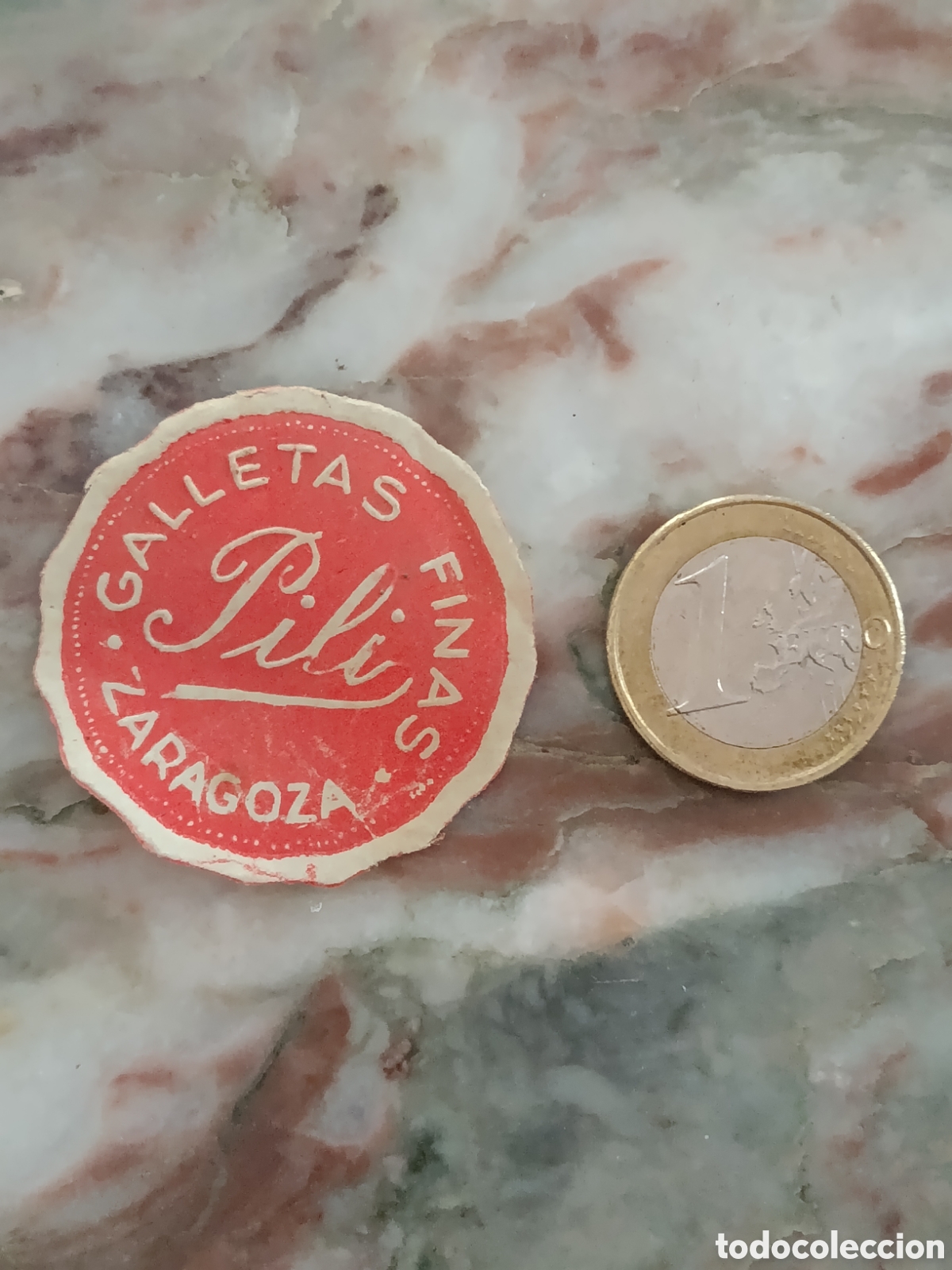 Etiquetas antiguas: GALLETAS FINAS PILI [ ZARAGOZA ETIQUETAS A&Ntilde;OS 40-50 ]