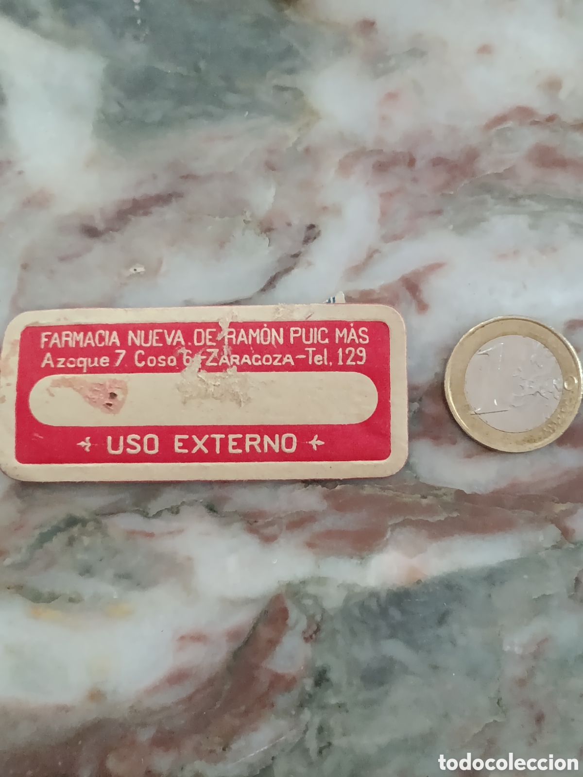 Etiquetas antiguas: FARMACIA NUEVA DE RAM&Oacute;N [ ZARAGOZA ETIQUETAS A&Ntilde;OS 40-50 ]