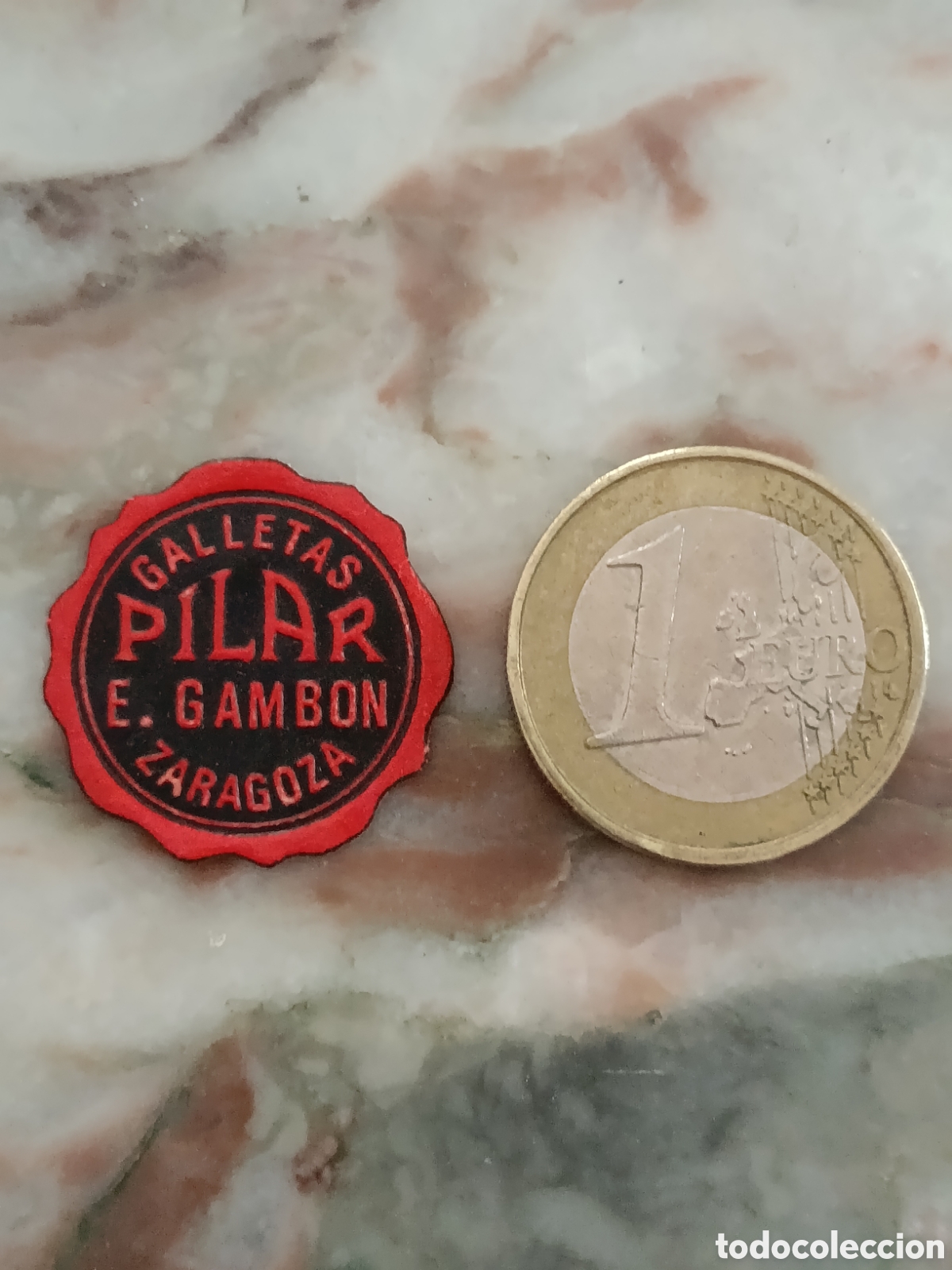 Etiquetas antiguas: GALLETAS PILAR E.GAMBON [ ZARAGOZA ETIQUETAS A&Ntilde;OS 40-50 ]