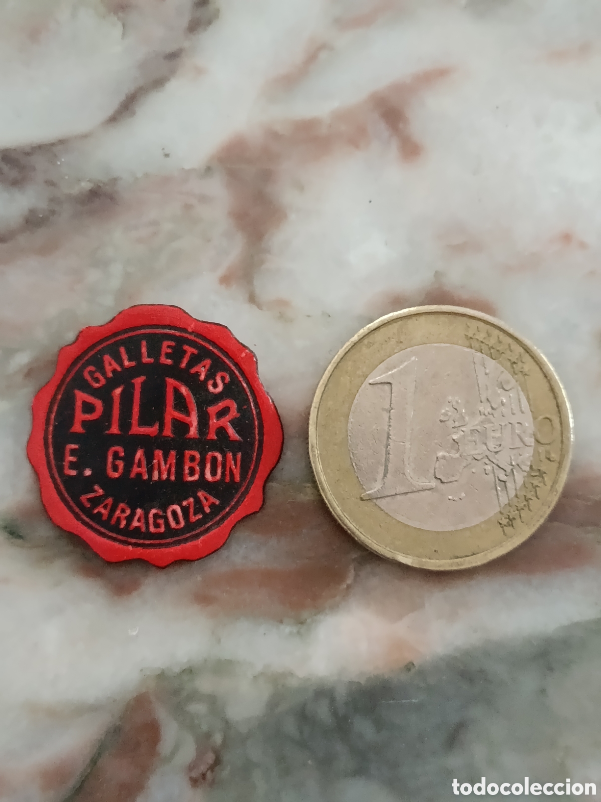 Etiquetas antiguas: GALLETAS PILAR E.GAMBON [ ZARAGOZA ETIQUETAS A&Ntilde;OS 40-50 ]
