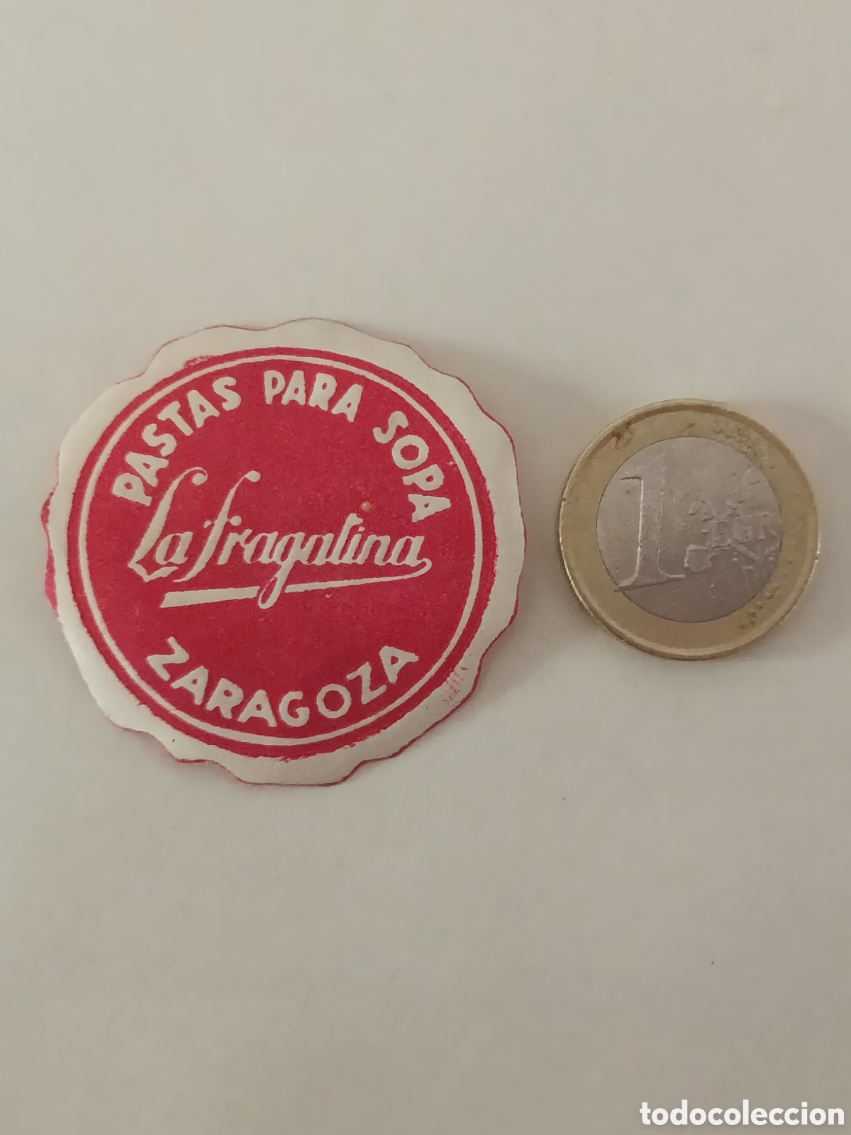 Etiquetas antiguas: PASTAS PARA SOPA LA FRAGATINA [ ZARAGOZA ETIQUETA A&Ntilde;OS 40-50 ]