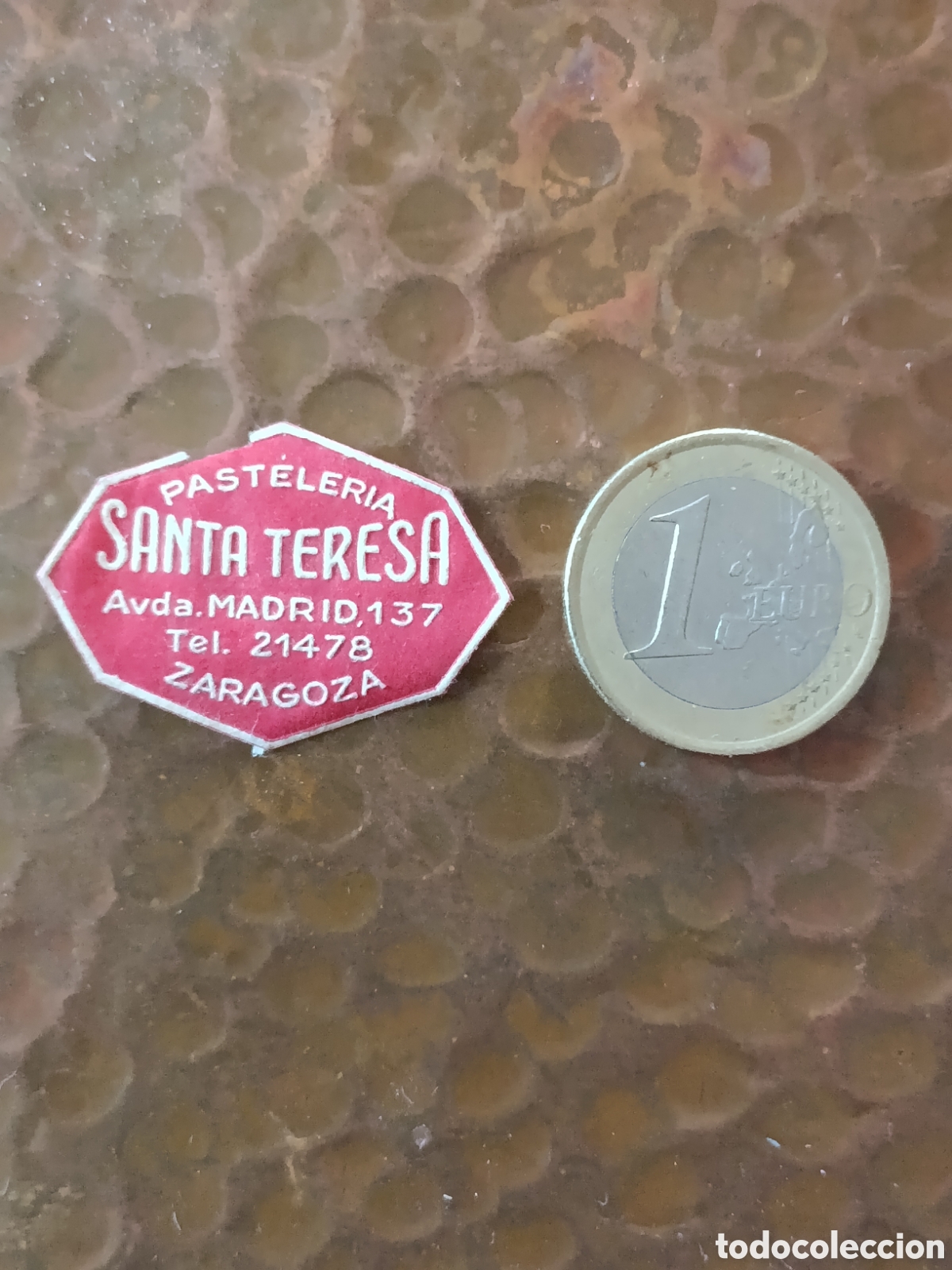 Etiquetas antiguas: PASTELER&Iacute;A SANTA TERESA [ ZARAGOZA ETIQUETA A&Ntilde;OS 40-50 ]