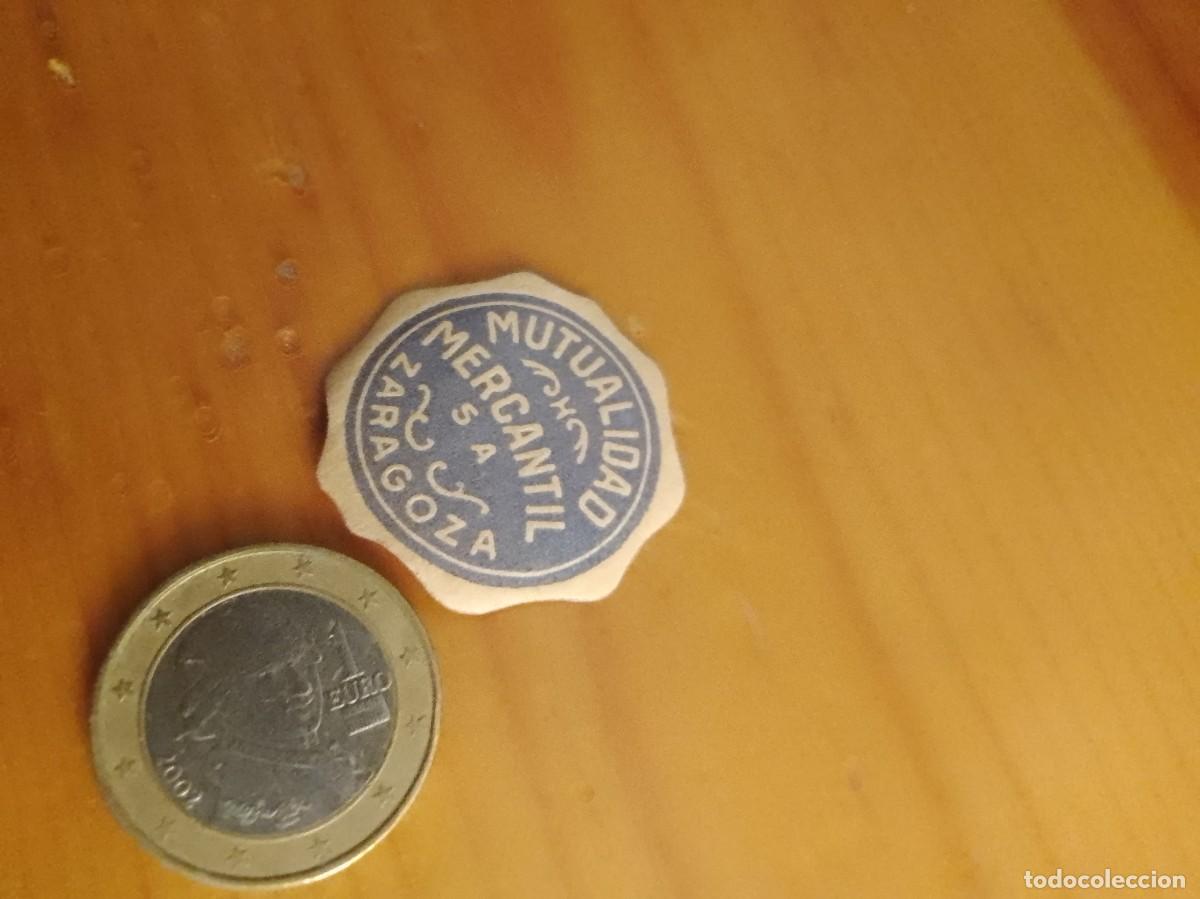 Etiquetas antiguas: Etiqueta a&ntilde;os 40 50 mercatil Zaragoza