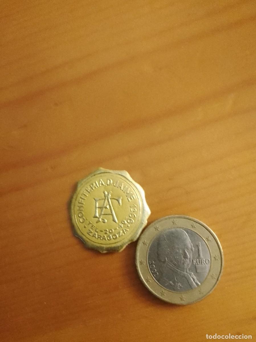 Etiquetas antiguas: Etiqueta a&ntilde;os 40 50 confiter&iacute;a Zaragoza