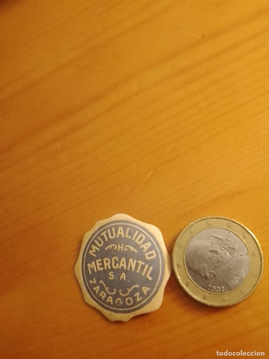 Etiquetas antiguas: Etiqueta a&ntilde;os 40 50 mercatil Zaragoza
