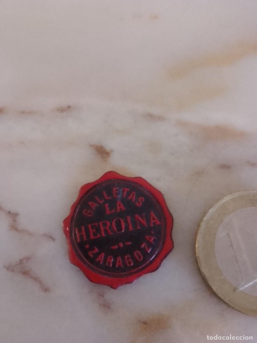 Etiquetas antiguas: Etiqueta a&ntilde;os 40 50 galletas la hero&iacute;na Zaragoza