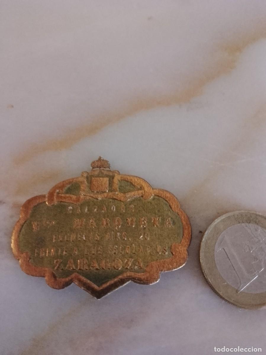 Etiquetas antiguas: Etiqueta a&ntilde;os 40 50 Zaragoza calzados marqueta,