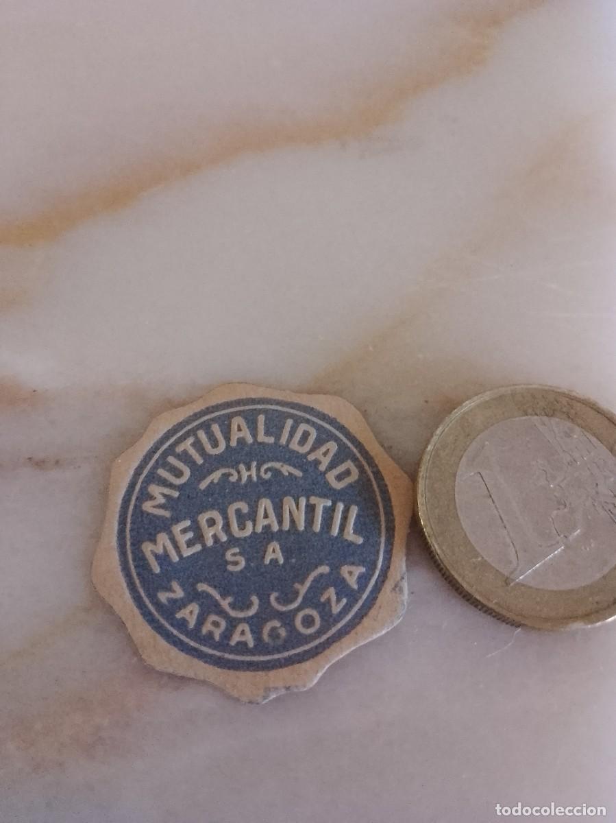 Etiquetas antiguas: Etiqueta a&ntilde;os 40 50 mutualidad Zaragoza