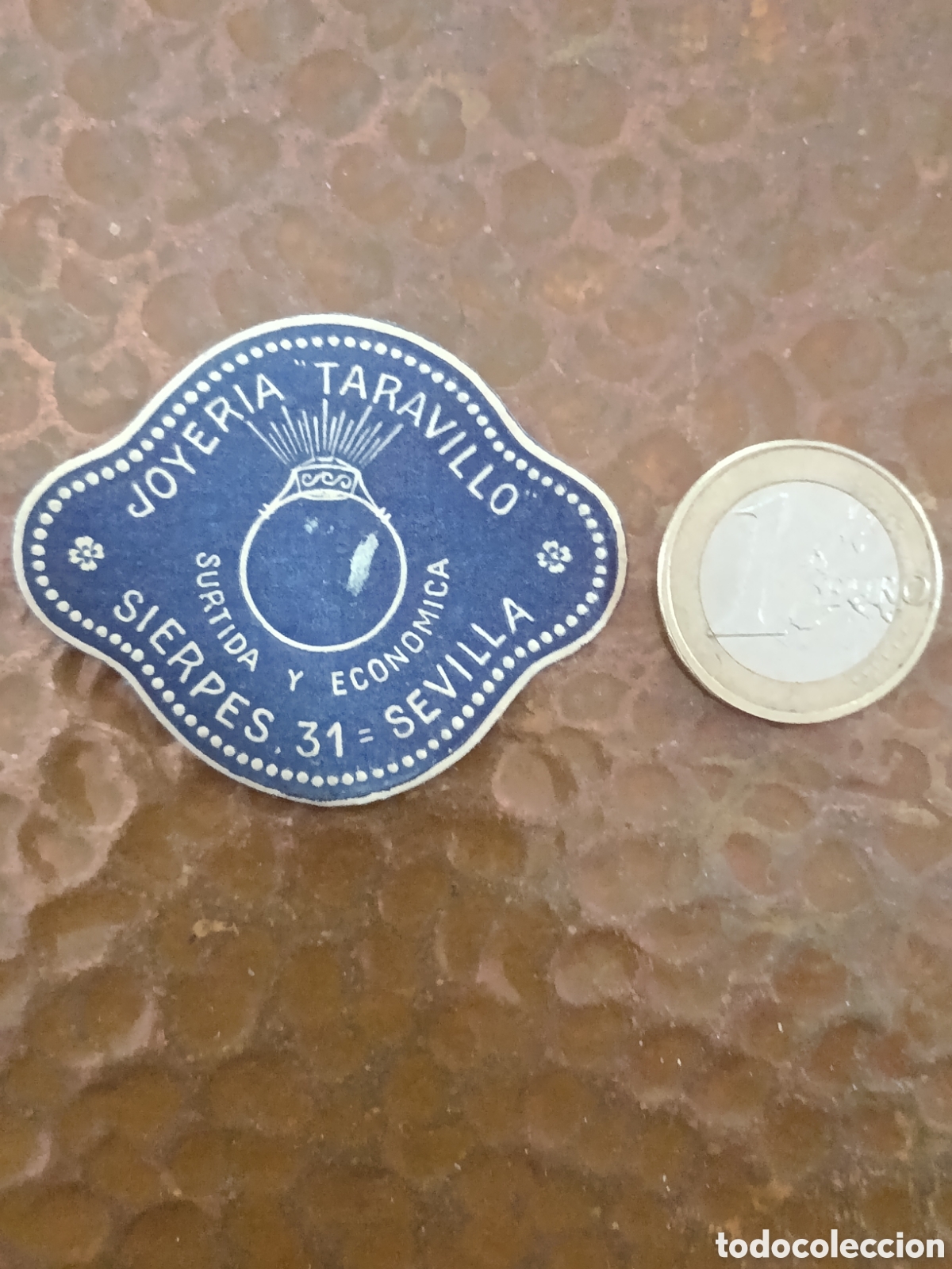 Etiquetas antiguas: JOYERIA TARAVILLO SEVILLA [ ETIQUETAS A&Ntilde;OS 30-40 ]