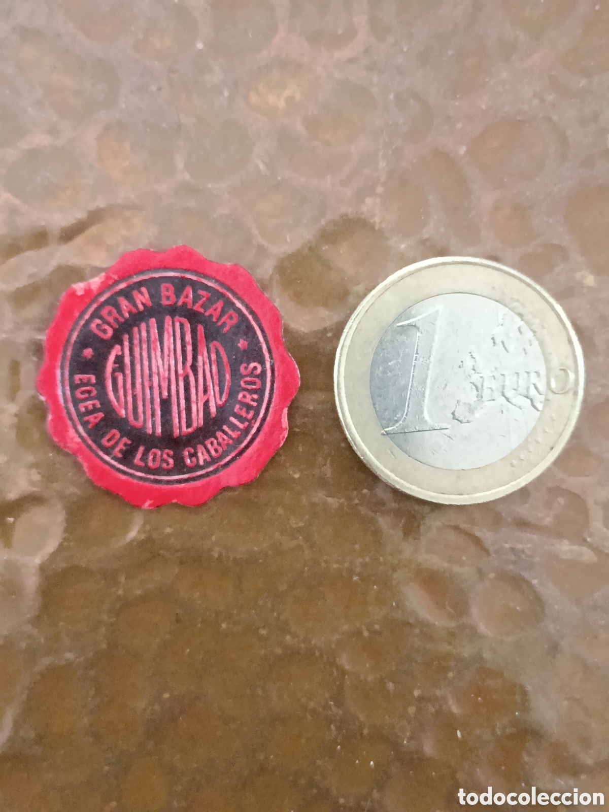 Etiquetas antiguas: Gran bazar gumbao Egea de los caballeros [ ETIQUETAS A&Ntilde;OS 30-40 ]