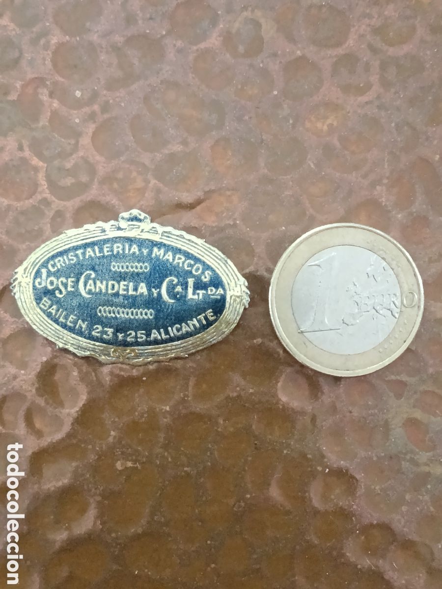 Etiquetas antiguas: CRISTALERA Y MARCOS JOS&Eacute; CANDELA Y Ca Lt DA ALICANTE [ ETIQUETAS A&Ntilde;OS 30-40 ]