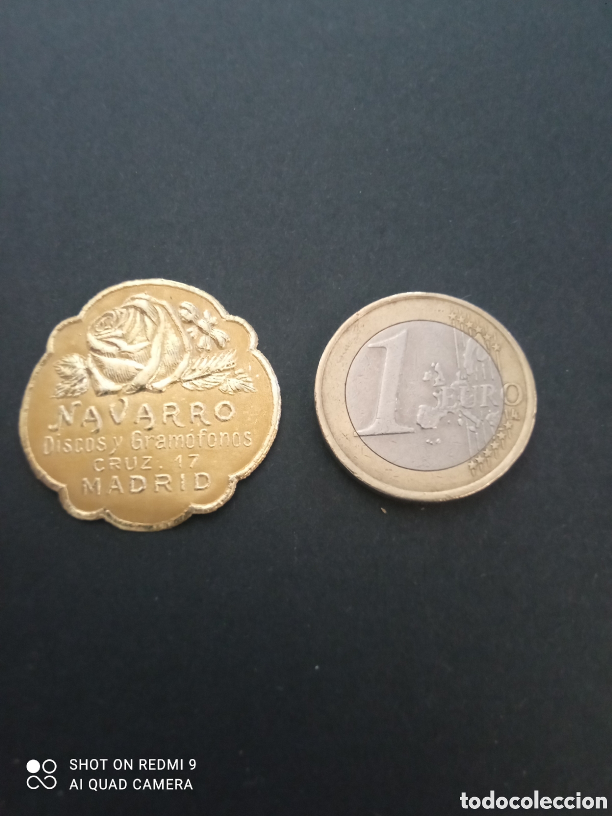 Etiquetas antiguas: ( etiqueta a&ntilde;os 30 40) Navarro discos y gram&oacute;fonos Cruz 17 Madrid