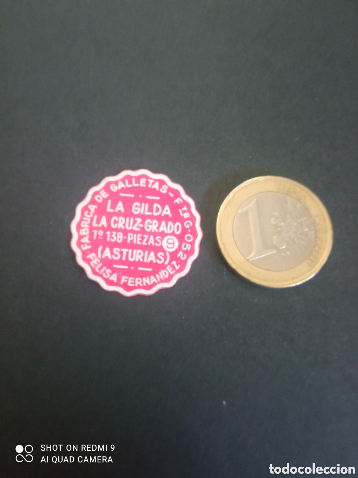 Etiquetas antiguas: ( etiqueta a&ntilde;os 30 40) f&aacute;brica de galletas la Gilda la cruz grado Asturias Felisa Fern&aacute;ndez