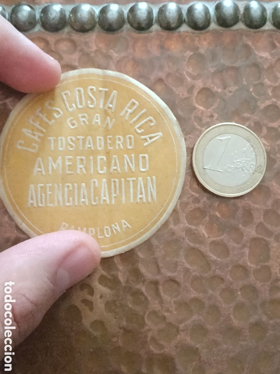 Etiquetas antiguas: Caf&eacute;s Costa Rica Pamplona [ ETIQUETAS A&Ntilde;OS 30-40 ]