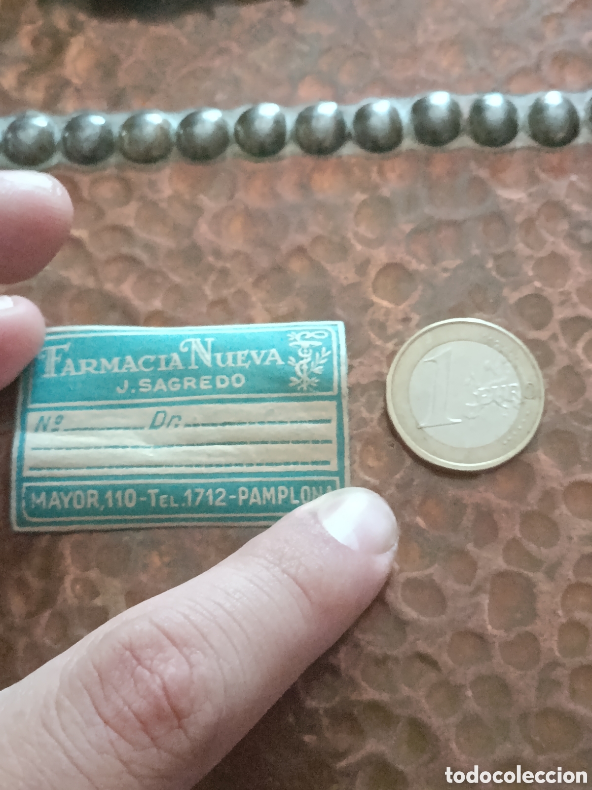 Etiquetas antiguas: Farmacia nueva y sagredo [ ETIQUETAS A&Ntilde;OS 30-40 ]