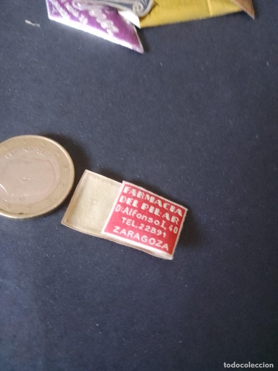 Etiquetas antiguas: Etiqueta a&ntilde;os 40 50 farmacia del pilar Zaragoza