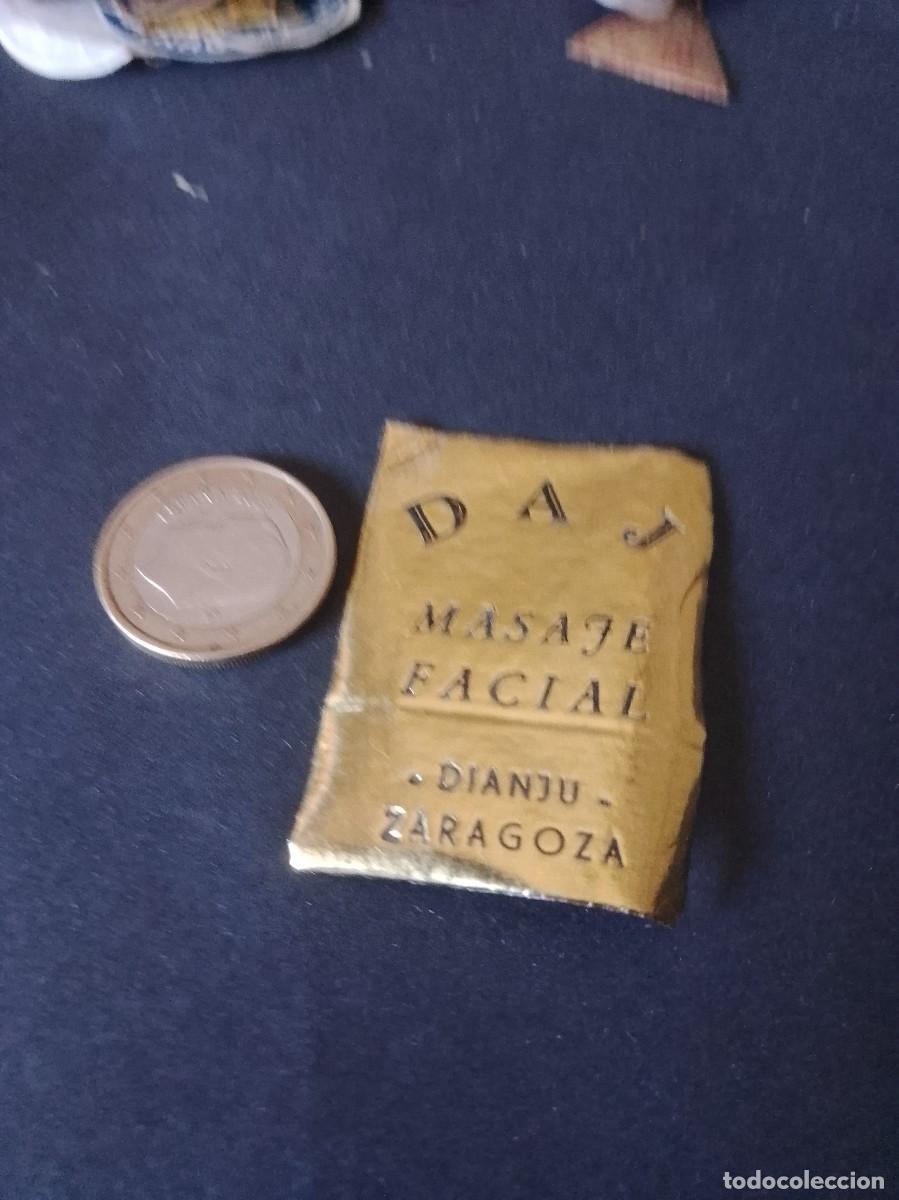 Etiquetas antiguas: Etiqueta a&ntilde;os 40 50 daj masaje facial Zaragoza