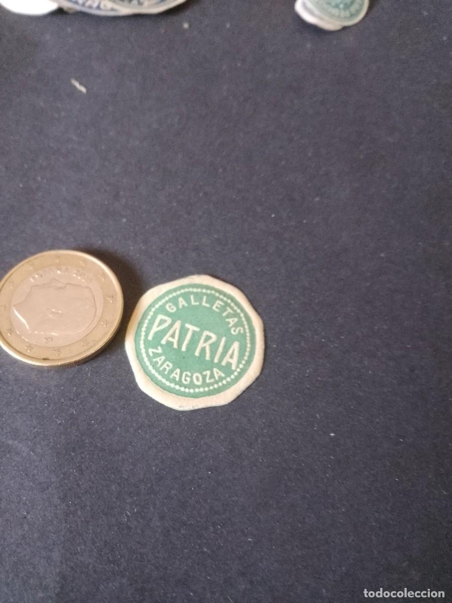 Etiquetas antiguas: Etiqueta a&ntilde;os 40 50 galletas patria Zaragoza