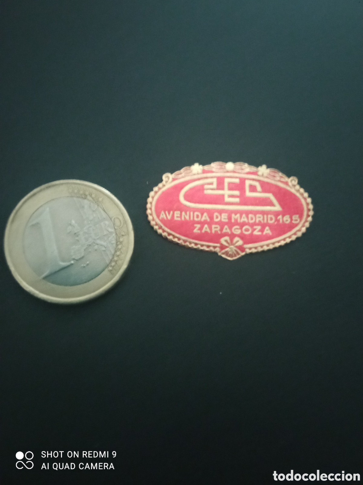Etiquetas antiguas: ( etiqueta a&ntilde;os 30 40) ces avenida de Madrid Zaragoza
