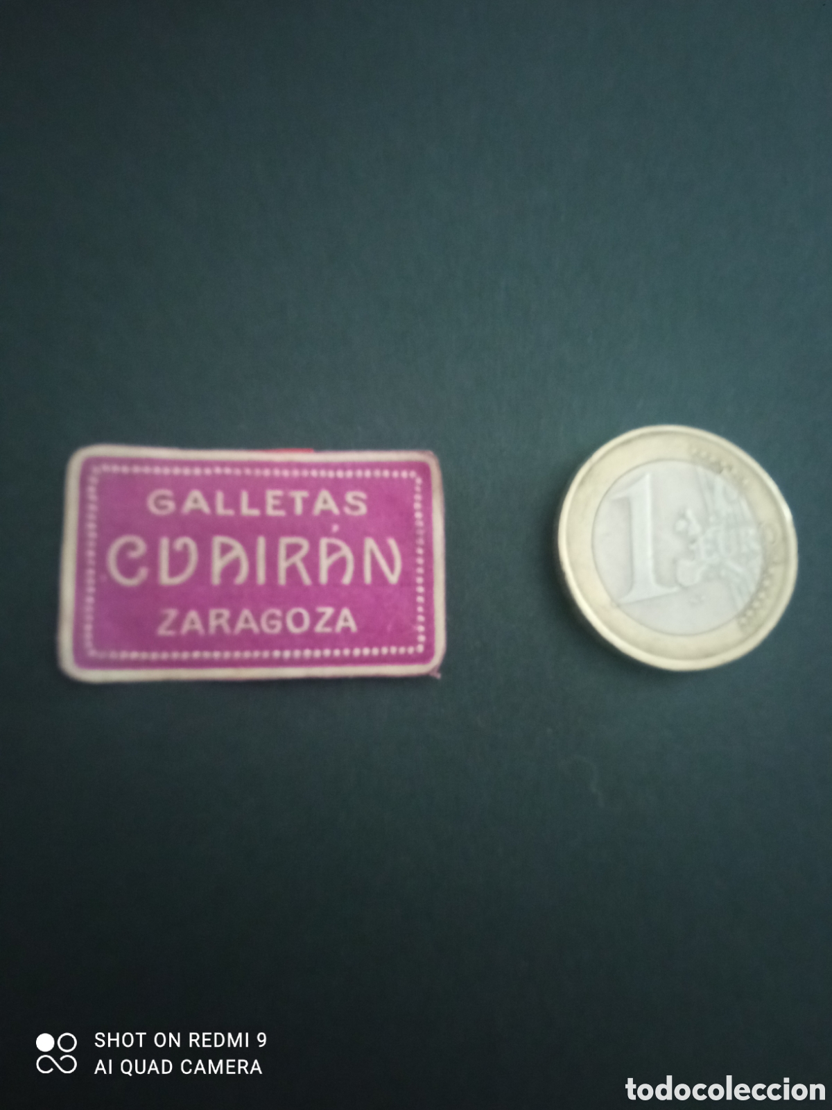 Etiquetas antiguas: ( etiqueta a&ntilde;os 30 40) galletas cuairan Zaragoza