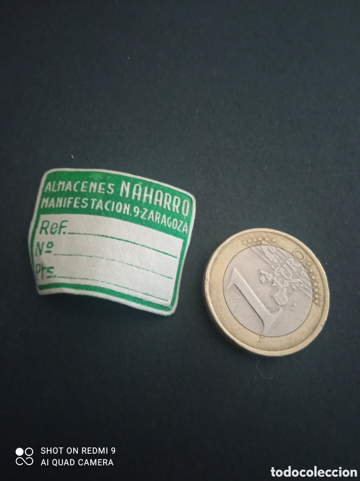 Alte Etiketten: ( etiqueta a&ntilde;os 30 40) almacenes nahorro Zaragoza