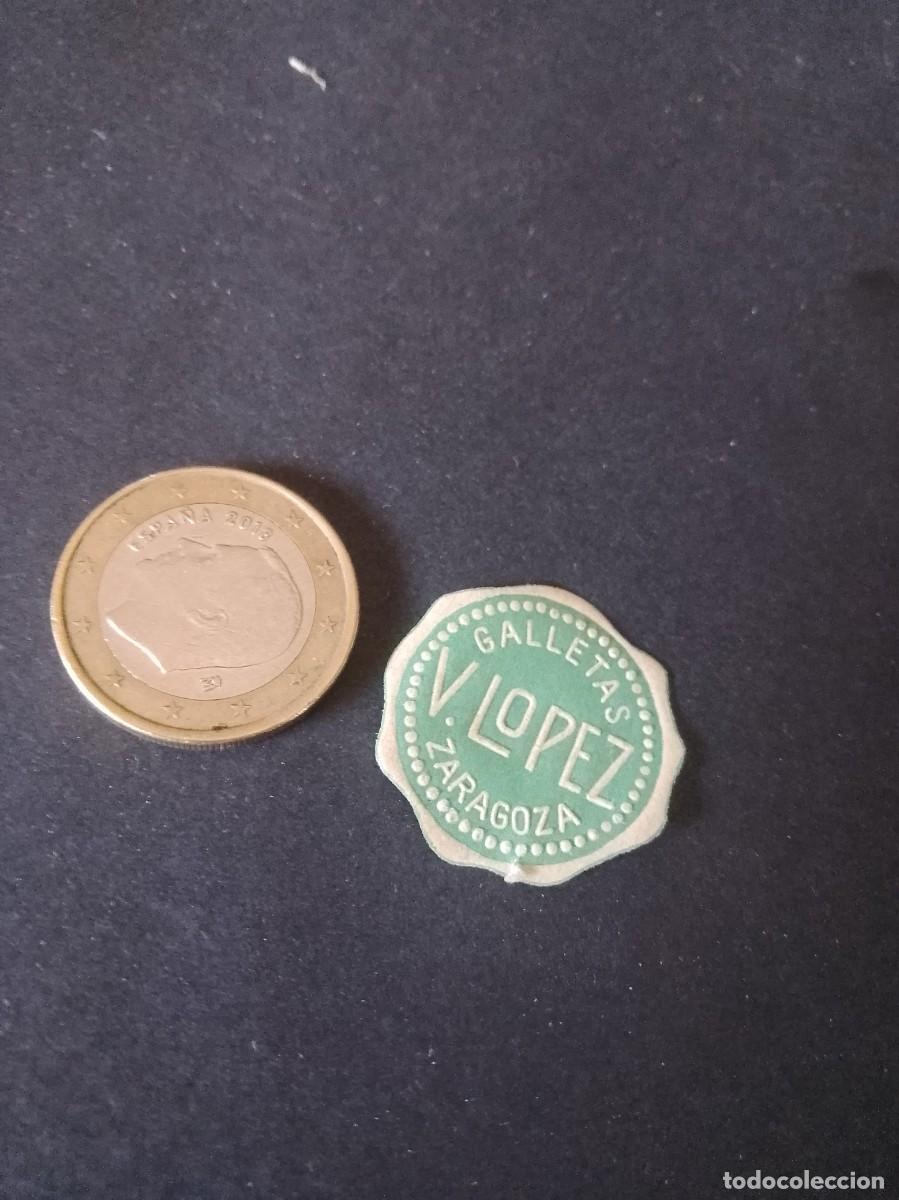 Etiquetas antiguas: Etiqueta a&ntilde;os 40 50 galletas v. L&oacute;pez Zaragoza