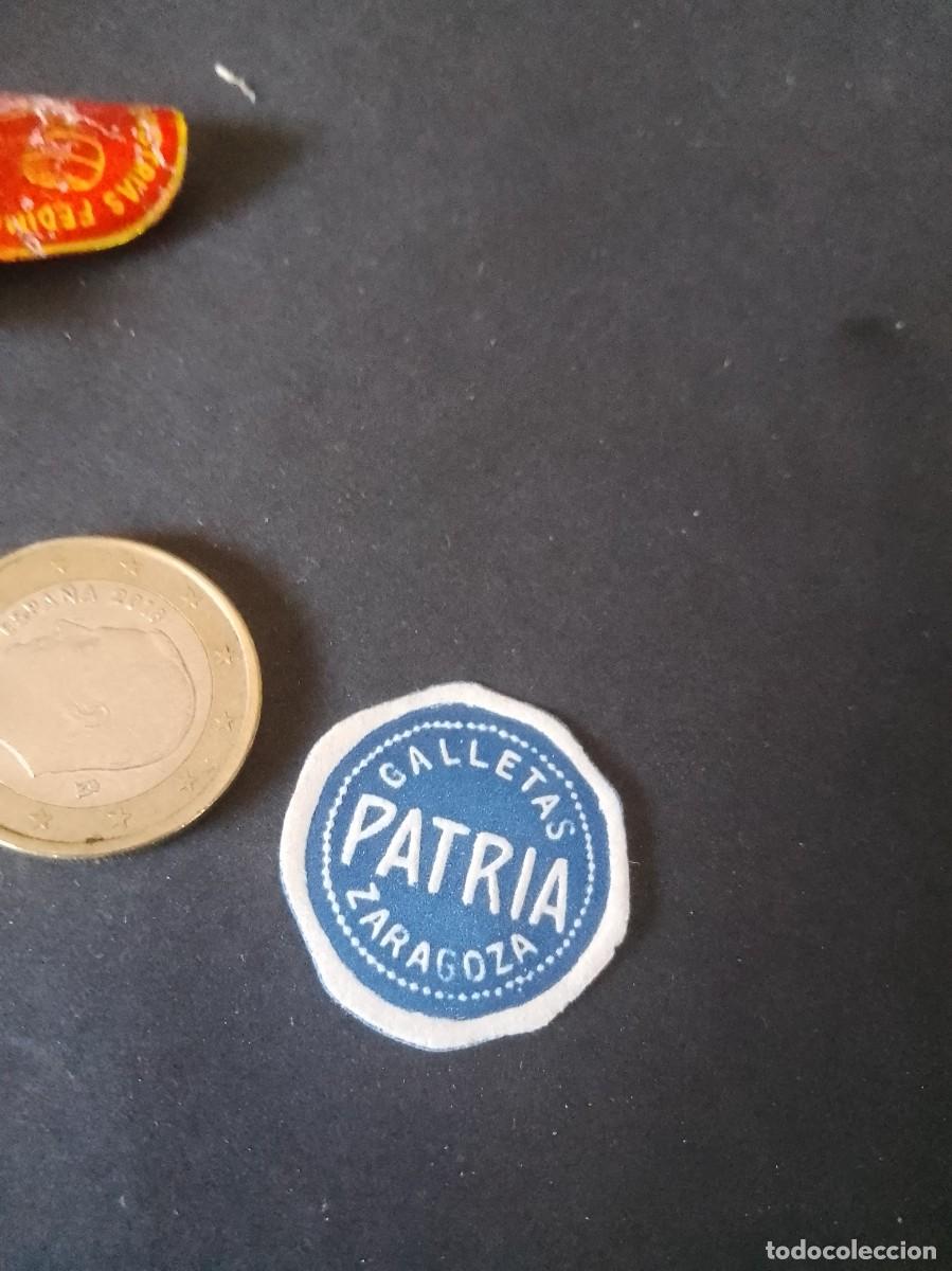 Etiquetas antiguas: Etiqueta a&ntilde;os 40 50 galletas patria Zaragoza