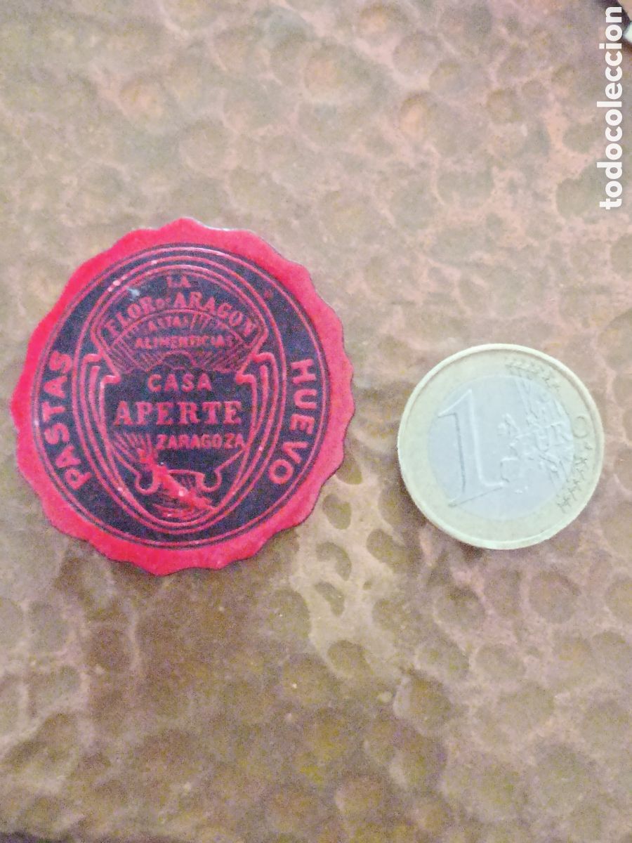 Etiquetas antiguas: LA FLOR DE ARAGON CASA APERTE [ ZARAGOZA ETIQUETAS A&Ntilde;OS 30-40 ]