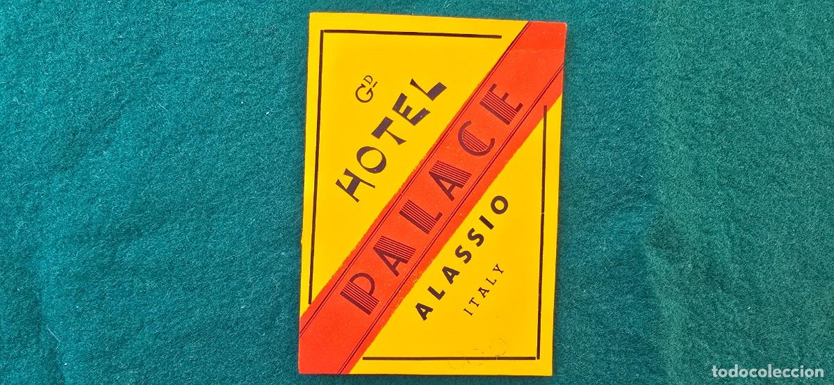 Etiquetas antiguas: ETIQUETA HOTEL PALACE (ALASSIO) ITALIA