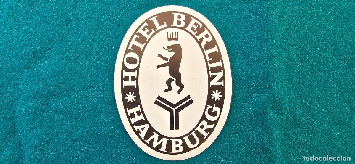 Etiquetas antiguas: ETIQUETA HOTEL BERLIN (HAMBURGO) ALEMANIA