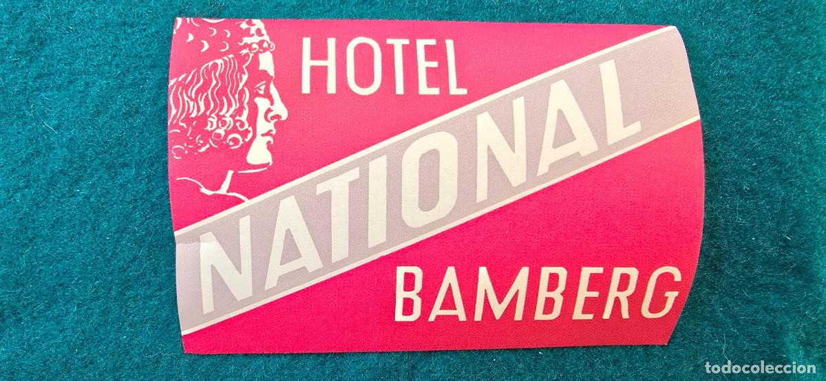 Etiquetas antiguas: ETIQUETA HOTEL NATIONAL (BAMBERG) ALEMANIA