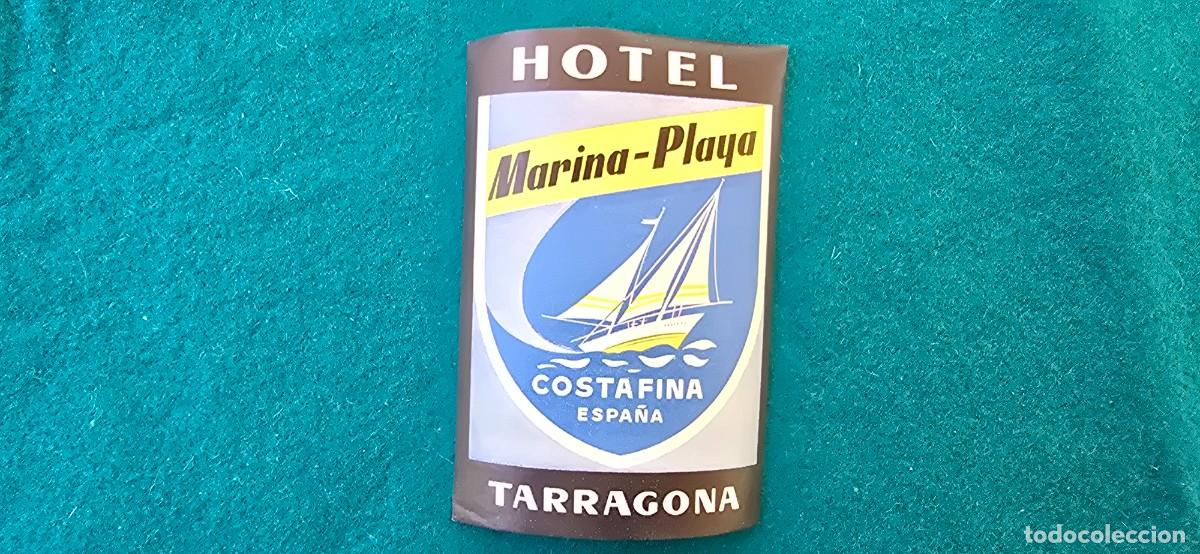 Etiquetas antiguas: ETIQUETA HOTEL MARINA PLAYA (TARRAGONA) ESPA&Ntilde;A