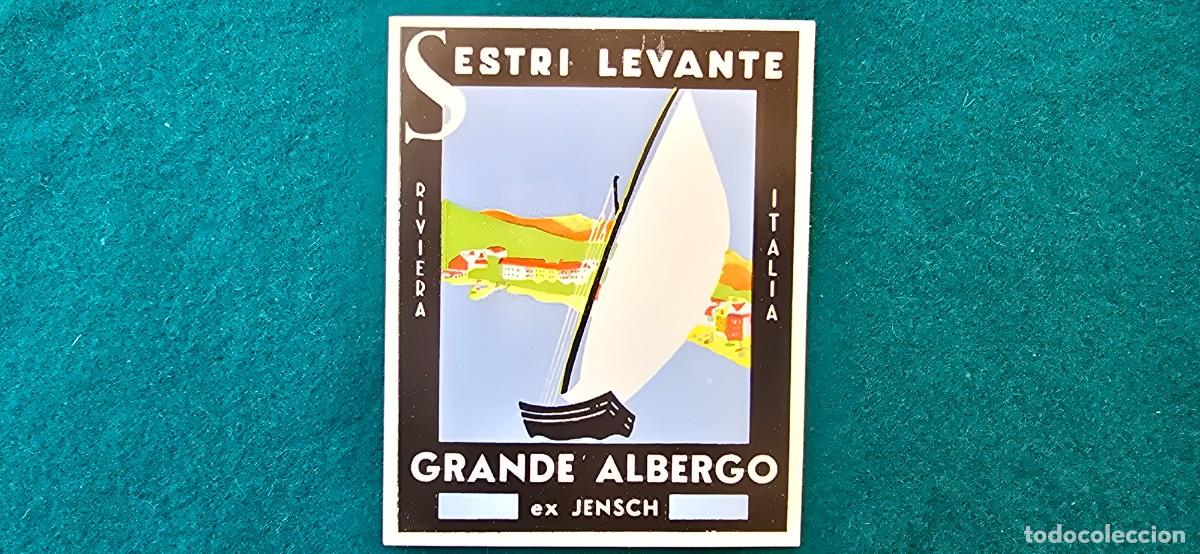 Etiquetas antiguas: ETIQUETA HOTEL SESTRI LEVANTE (RIVIERA) ITALIA