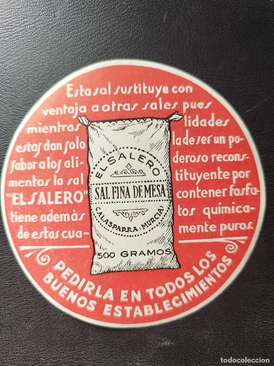 Etiquetas antiguas: CALASPARRA (Murcia) Antigua etiqueta Sal fina de mesa, EL SALERO