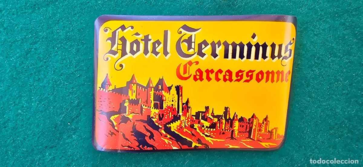 Etiquetas antiguas: ETIQUETA HOTEL TERMINUS (CARCASSONE) FRANCIA