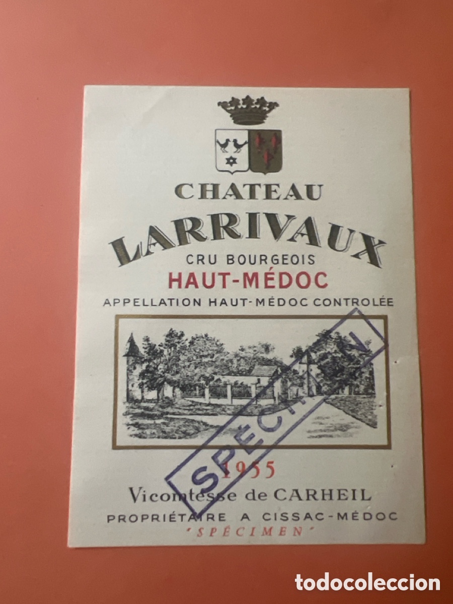 Etiquetas antiguas: ET025. ETIQUETA - LABEL - &Eacute;TIQUETTE
