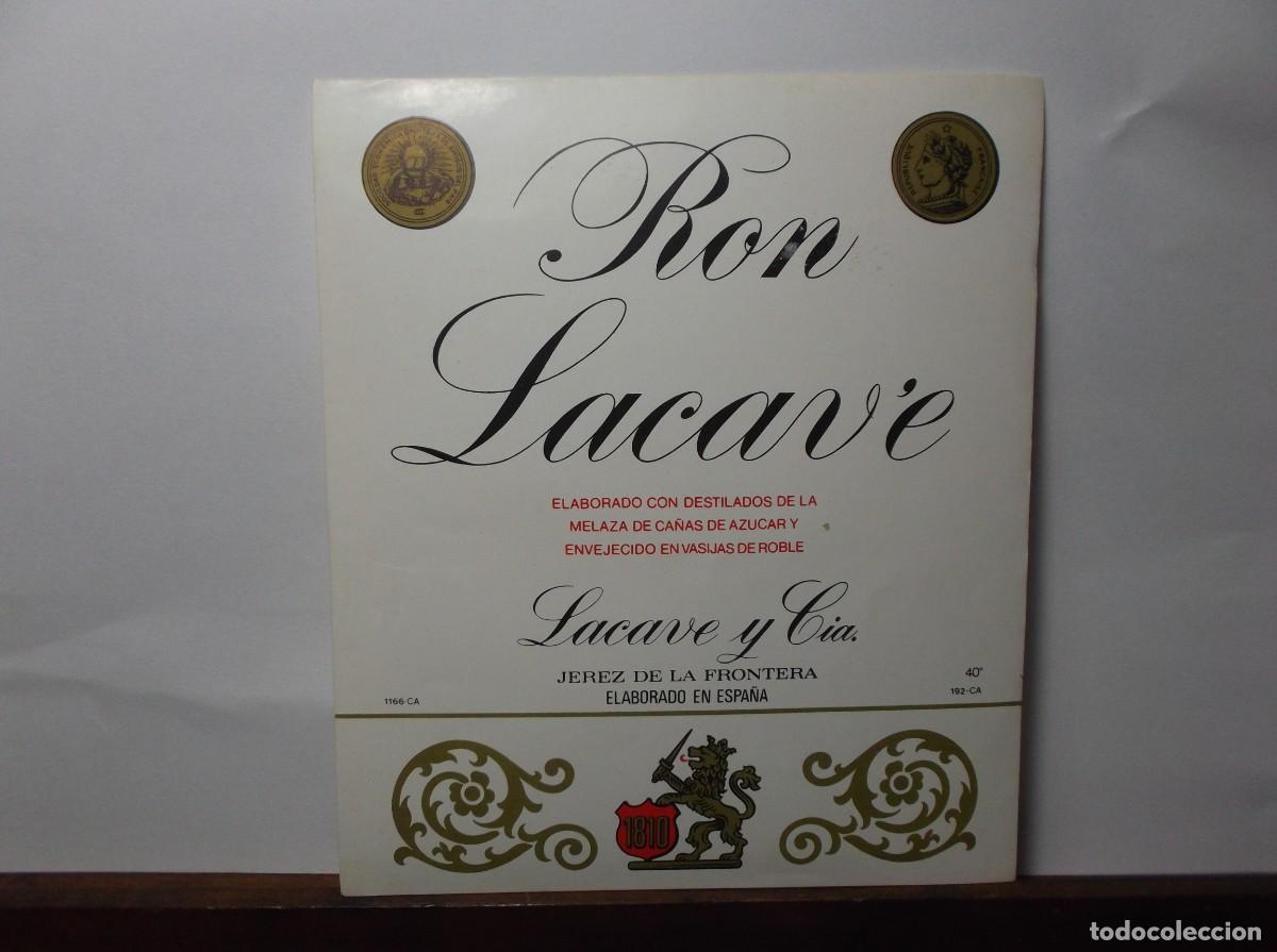 Etiquetas antiguas: ETIQUETA DE RON LACAV'E - JEREZ DE LA FRONTERA