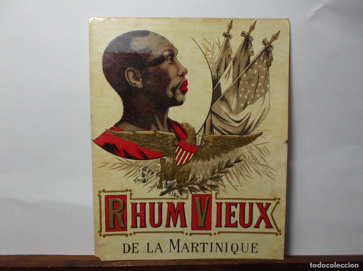 Etiquetas antiguas: ETIQUETA DE RHUM VIEDUX DE LA MARTINIQUE.