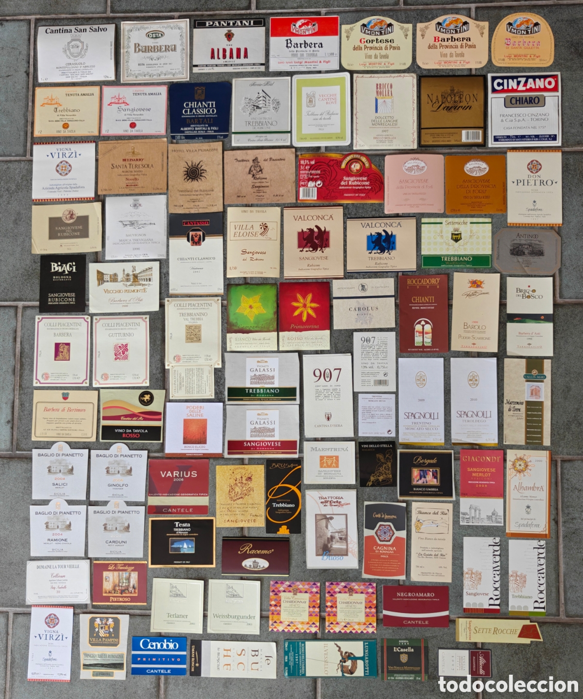 Etiquetas antiguas: Lote Etiquetas Vinos Italianos