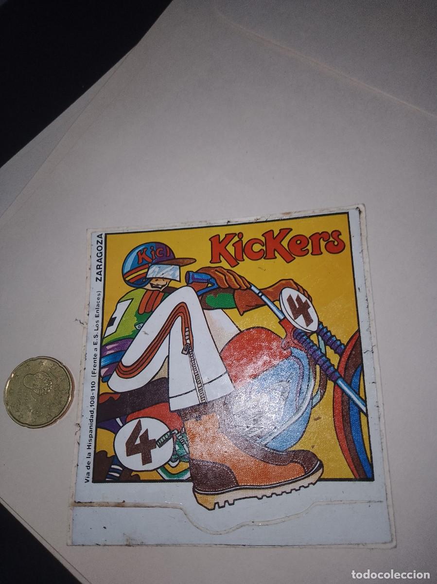 Etiquetas antiguas: Pegatina a&ntilde;os 80 kickers Zaragoza unica
