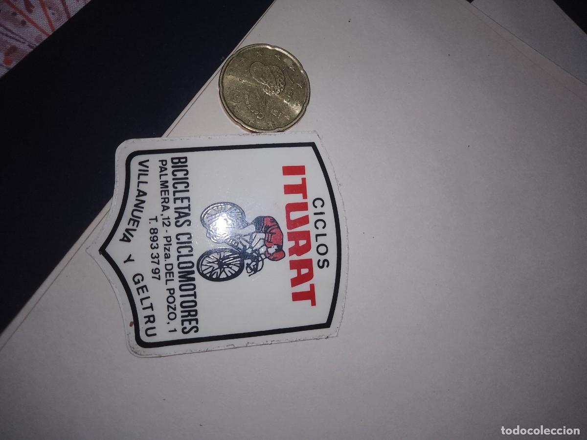 Etiquetas antiguas: Pegatina a&ntilde;os 80 ciclos iturat Villanueva de Geltr&uacute;