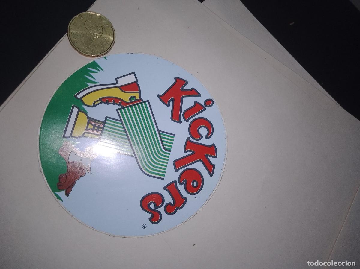 Etiquetas antiguas: Pegatina a&ntilde;os 80 kickers unica