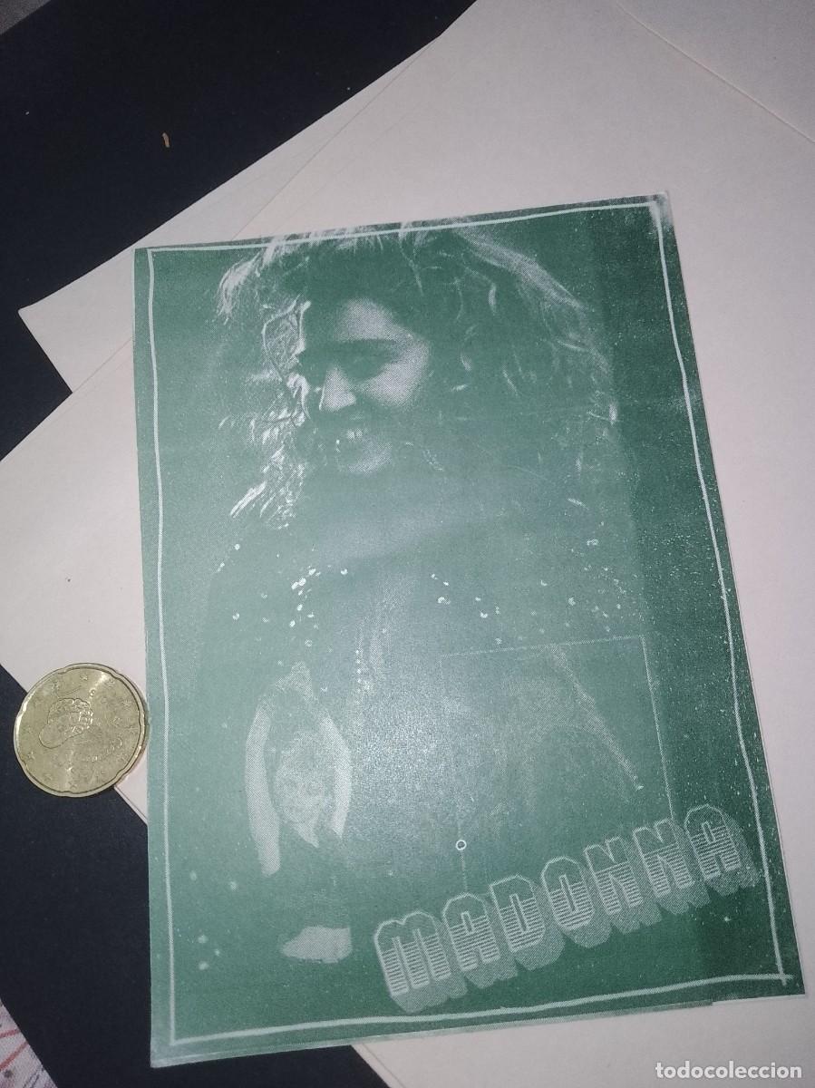 Etiquetas antiguas: Pegatina a&ntilde;os 80 Madonna &uacute;nica
