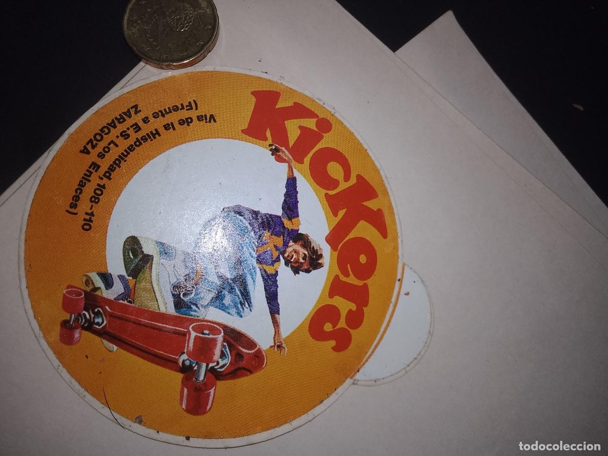 Etiquetas antiguas: Pegatina a&ntilde;os 80 kickers Zaragoza unica