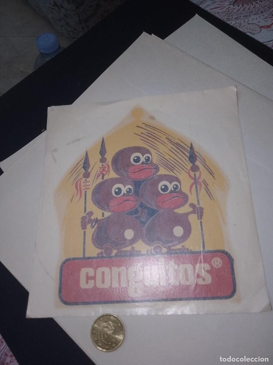 Etiquetas antiguas: Pegatina a&ntilde;os 80 conguitos nueva sin estrenar