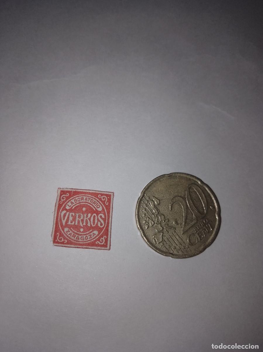 Etiquetas antiguas: Etiqueta a&ntilde;os 40 50 verkos Zaragoza