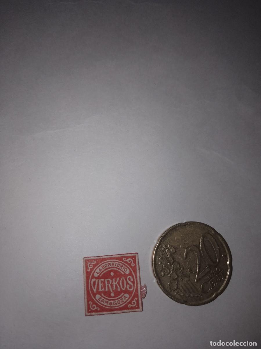 Etiquetas antiguas: Etiqueta a&ntilde;os 40 50 verkos Zaragoza