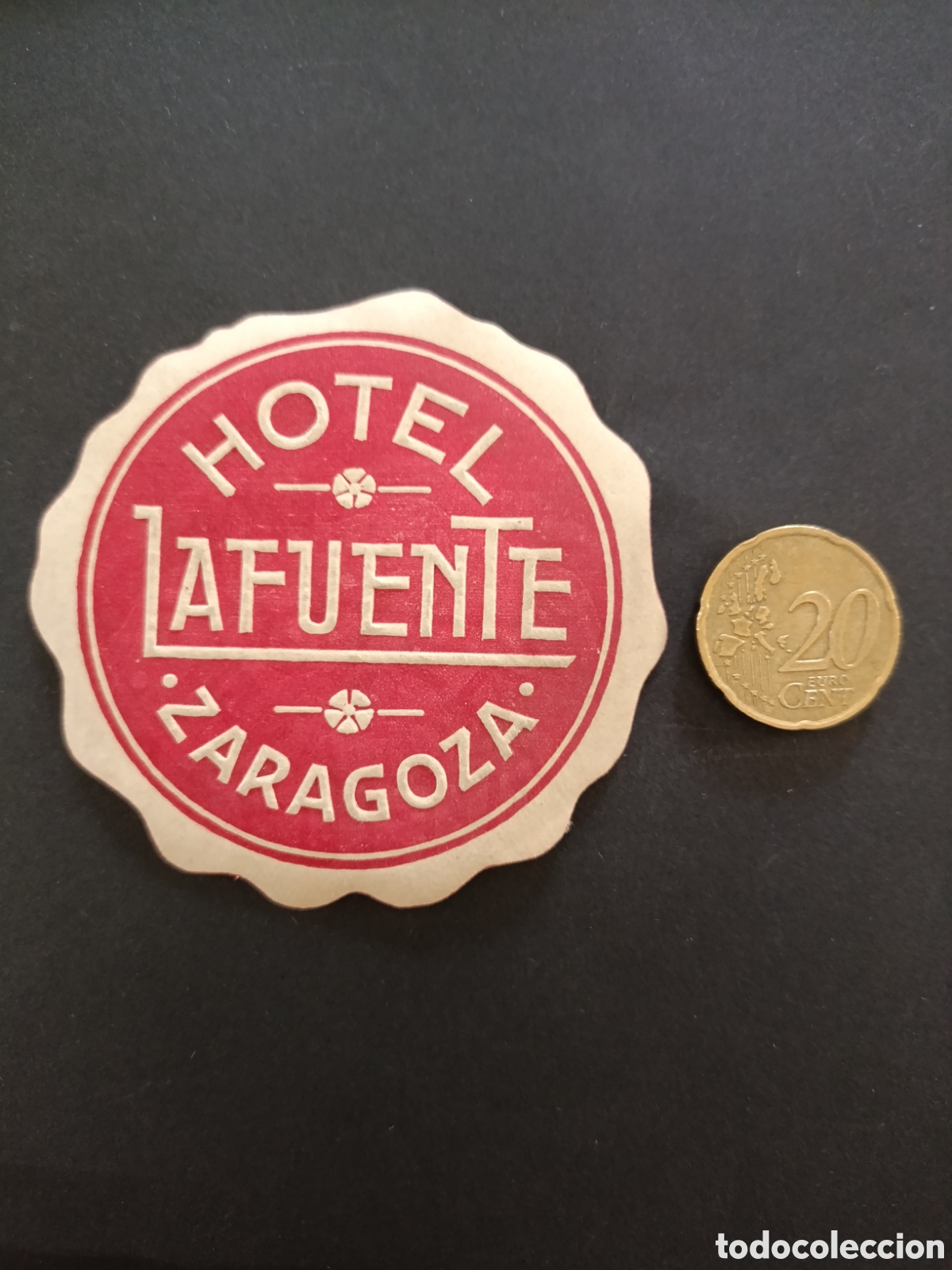 Etiquetas antiguas: HOTEL LAFUENTE [ ZARAGOZA ETIQUETAS A&Ntilde;OS 40-50 ]