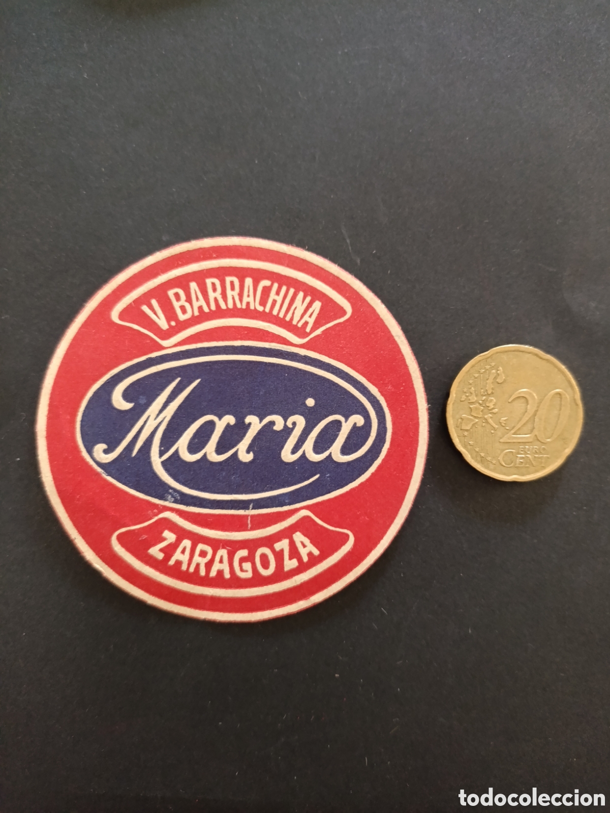 Etiquetas antiguas: V.BARRACHINA MARIA [ ZARAGOZA ETIQUETAS A&Ntilde;OS 40-50 ]
