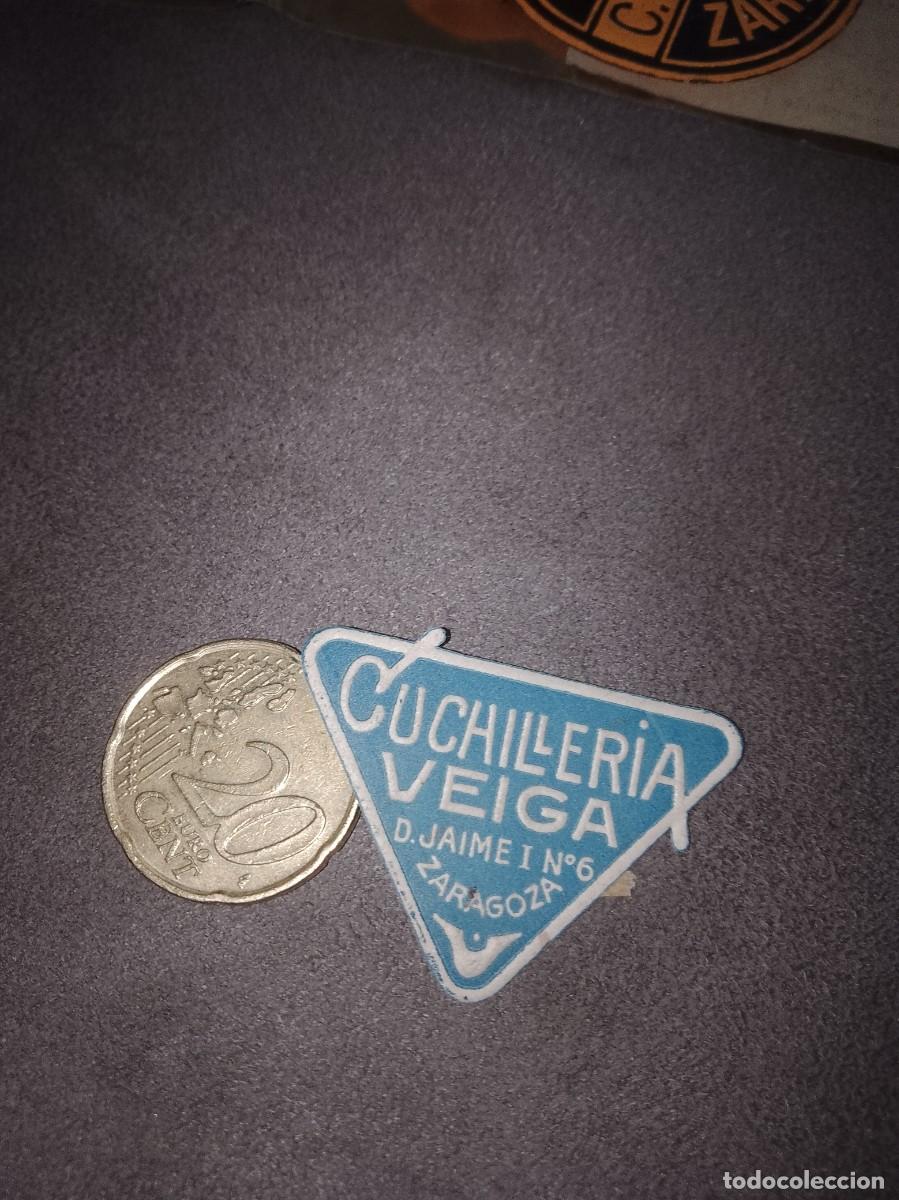 Etiquetas antiguas: Etiqueta a&ntilde;os 40 50 chucher&iacute;a veiga Zaragoza